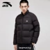 Anta down jacket nam áo khoác 2019 mùa thu giản dị mới ấm đơn giản đứng cổ áo ngắn thể thao áo khoác nam - Thể thao xuống áo khoác