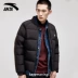 Anta down jacket nam áo khoác 2019 mùa thu giản dị mới ấm đơn giản đứng cổ áo ngắn thể thao áo khoác nam - Thể thao xuống áo khoác