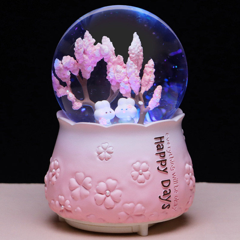 樱花kt猫凯蒂猫下雪水晶球音乐盒少女心公主摆件儿童女孩生日礼物,淘宝优惠券,粉丝福利购,淘宝优惠卷