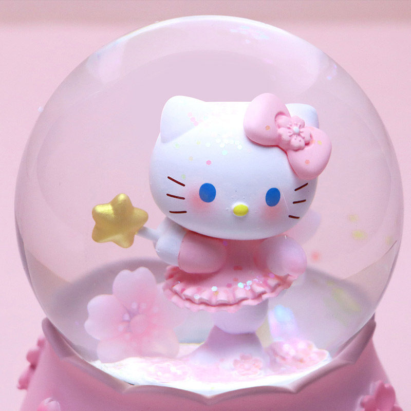樱花kt猫凯蒂猫下雪水晶球音乐盒少女心公主摆件儿童女孩生日礼物,淘宝优惠券,粉丝福利购,淘宝优惠卷