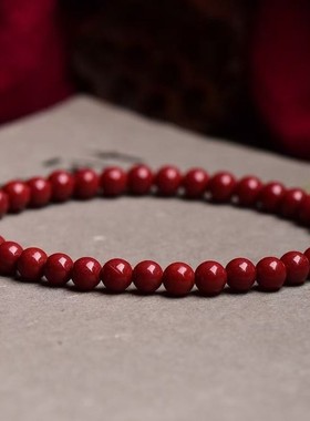 天然朱砂女款手链饰品礼物