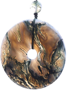 天然项链平安扣吊坠玛瑙男女饰品