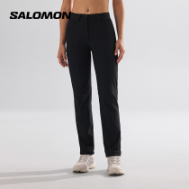 Salomon Salomon Hiking Lady Spring Summer Windproof Black Long Pants Mountaineering WAYFARER PANTS W
