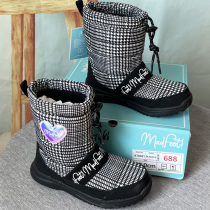 Foreign trade Export Japan snow boots CUHK boy boots male and female child non-slip warm light 26-35 yards of snow cotton boot