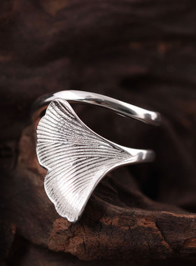 复古风纯银开口手饰品戒指环