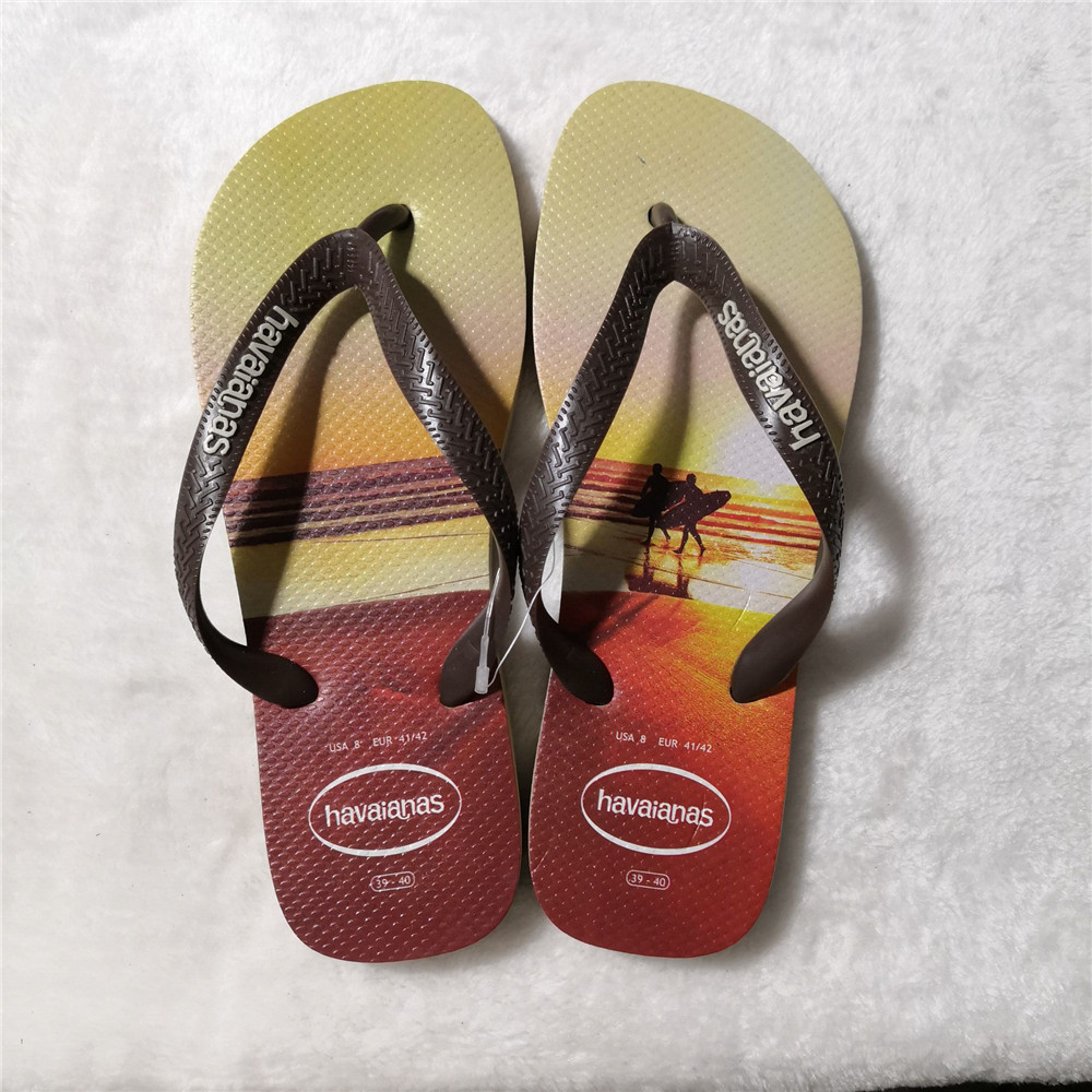 Havaianas人字拖 男时尚情侣hype海普夏沙滩鞋 4344 4546大码清仓 - 图2