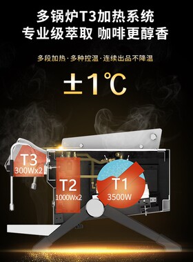 T&Z太子多锅炉商用半自动咖啡机