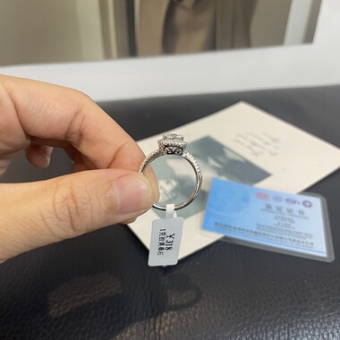 品牌莫桑钻！一克拉超闪～S925纯银 鸽子蛋仿钻石戒指女 轻奢高级