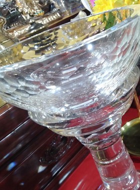 水晶大型佛前食用油供灯