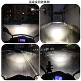 石栏 [犀利眼摩托车LED大灯带透镜灯泡铃木UY125改装H4三爪超亮内置]