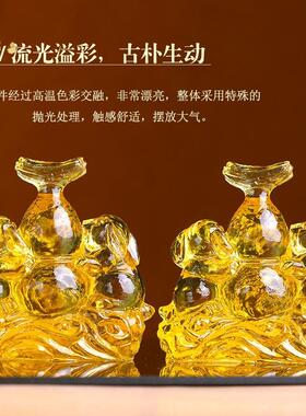 淘运阁属猪2025双兔迎禄岁化摆件