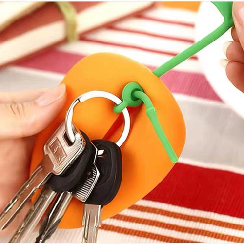 Креативная вместительная и большая морковная силиконовая ключница, брелок, кошелек, в корейском стиле