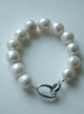 天然淡水巴洛克爱迪生珍珠手链