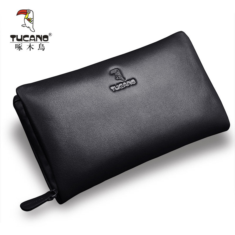 啄木鸟男士手包真皮大容量商务男包 多佩雅箱包男士包袋