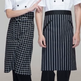 Модный хлопковый фартук, короткий кофейный комбинезон подходит для мужчин и женщин, юбка в складку, в корейском стиле