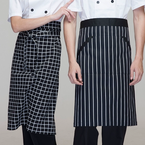 Модный хлопковый фартук, короткий кофейный комбинезон подходит для мужчин и женщин, юбка в складку, в корейском стиле