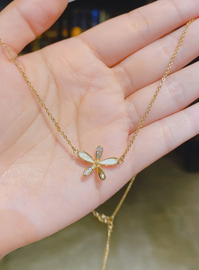 【真金电镀】小雏菊项链手链网红2021新品锁骨链ins女冷淡风饰品