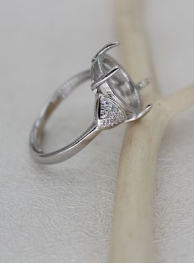 925纯银戒指托女款戒指空托11*11.5 11*12 11.5*11.5 11.5*12戒托