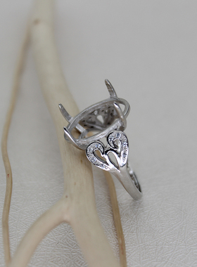 925纯银戒指空托女戒托13.5*14.5 13*15 12.5*15.5 12*16 戒指托