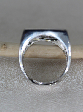 925纯银光面素面型戒指空托