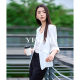 Yalida ເສື້ອເຊີດສີຂາວ ເສື້ອແຂນຍາວສາມສ່ວນ