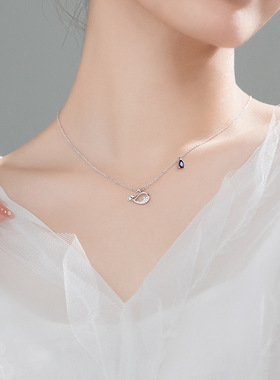 LiuLiu925纯银小鲸鱼锁骨链