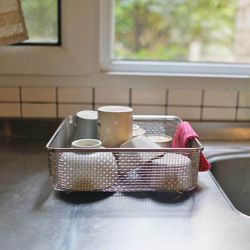 朴房 304不锈钢大容量方形沥水篮碗碟锅沥水筐水果蔬菜霜山网篮子,淘宝优惠券,粉丝福利购,淘宝优惠卷