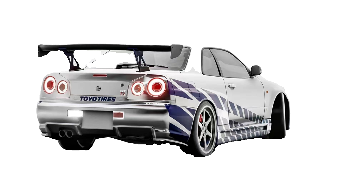 FS 1:64尼桑GT-R R34天际线Skyline第五代Mk5合金汽车模型收藏-图3