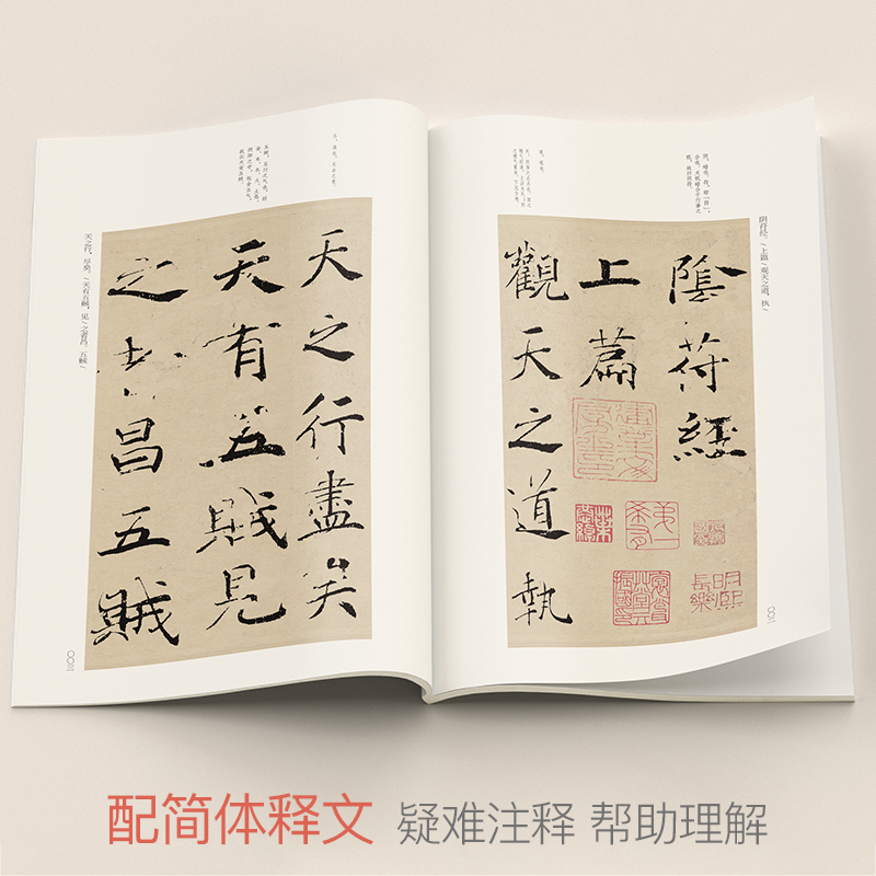 经典全集 褚遂良《阴符经》中国历代经典碑帖 唐真迹原大字黄帝书法字帖毛笔临摹正楷书籍练字帖入门小楷集字大学生 杨建飞主编