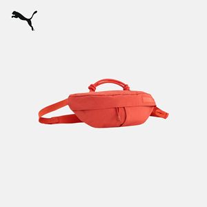 通勤旅行手机收纳双拉链口袋红色腰包胸包男女PUMA彪马官方090395