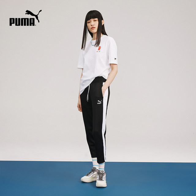 PUMA Hummer official men and women with the same paragraph cotton casual short-sleeved T-shirt DOWNTOWN531335