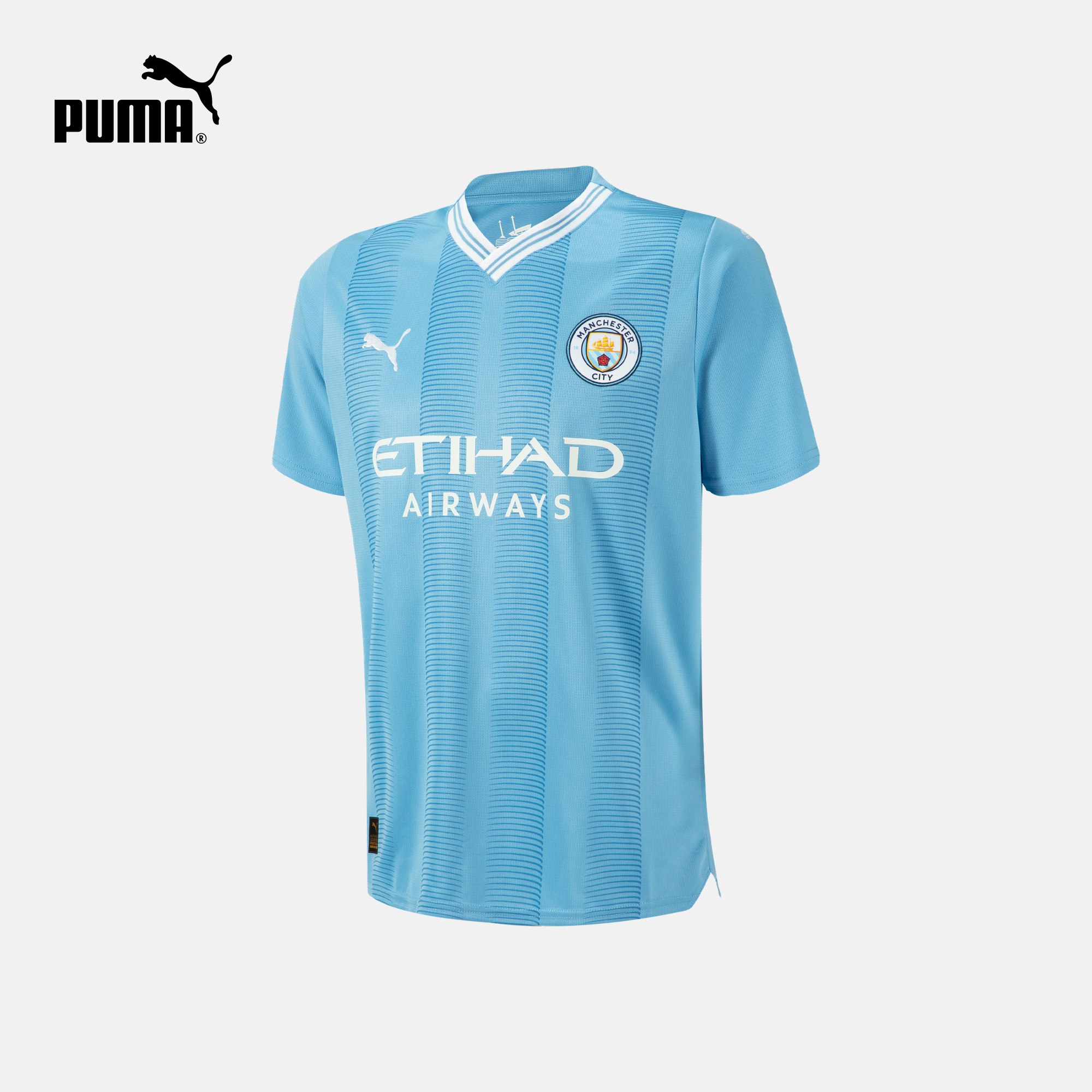 PUMA彪马官方男子曼城主场球迷版球衣足球短袖T恤MCFC HOME770438 - 图0