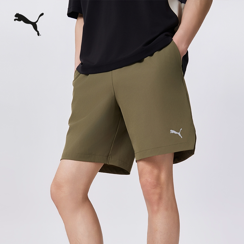 Black running fitness shorts for men PUMA