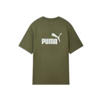 纯棉宽松绿色短袖运动T恤男PUMA彪马
