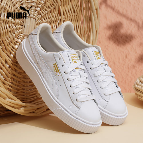厚底鞋|增高百搭小白鞋松糕鞋女PUMA彪马休闲板鞋PLATFORM 364040 - 图0