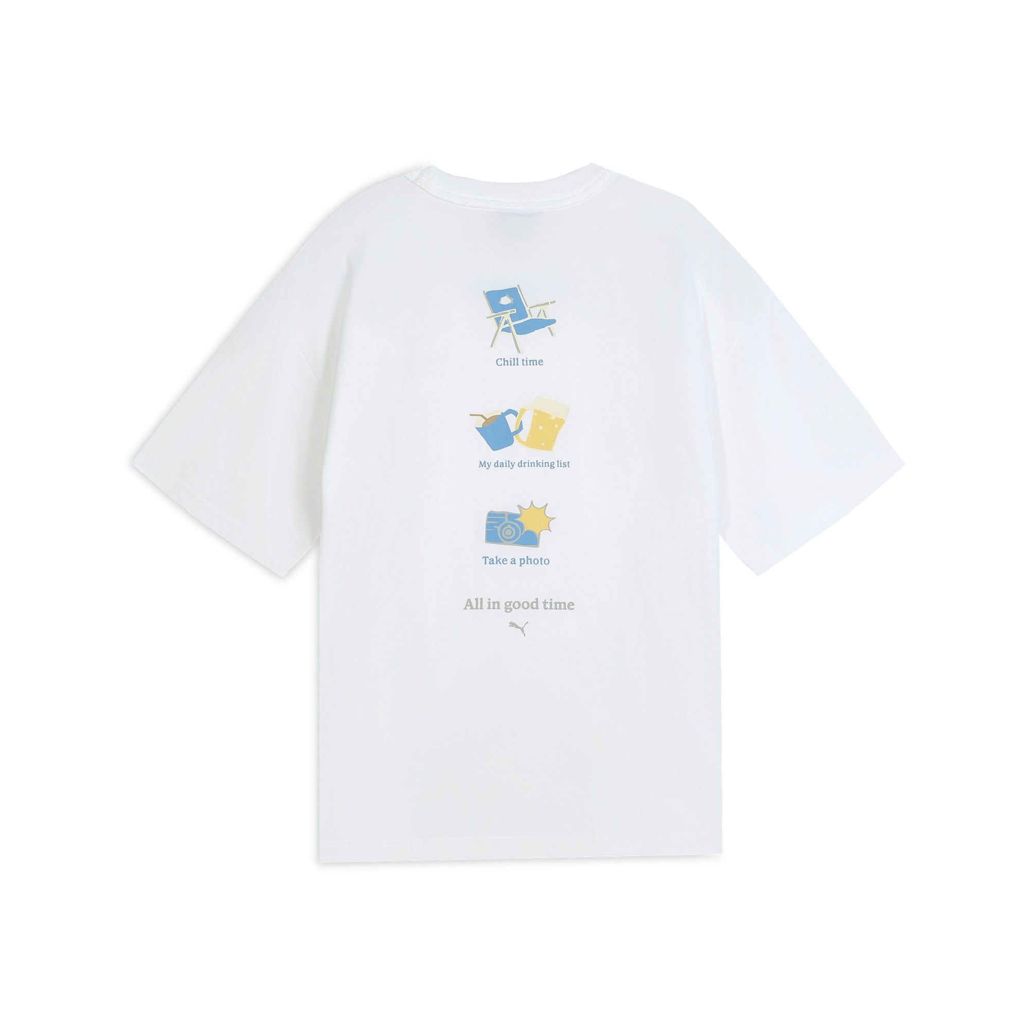 凉感印花白色运动短袖T恤男PUMA彪马官方新款夏季休闲上衣 634790,淘宝优惠券,粉丝福利购,淘宝优惠卷