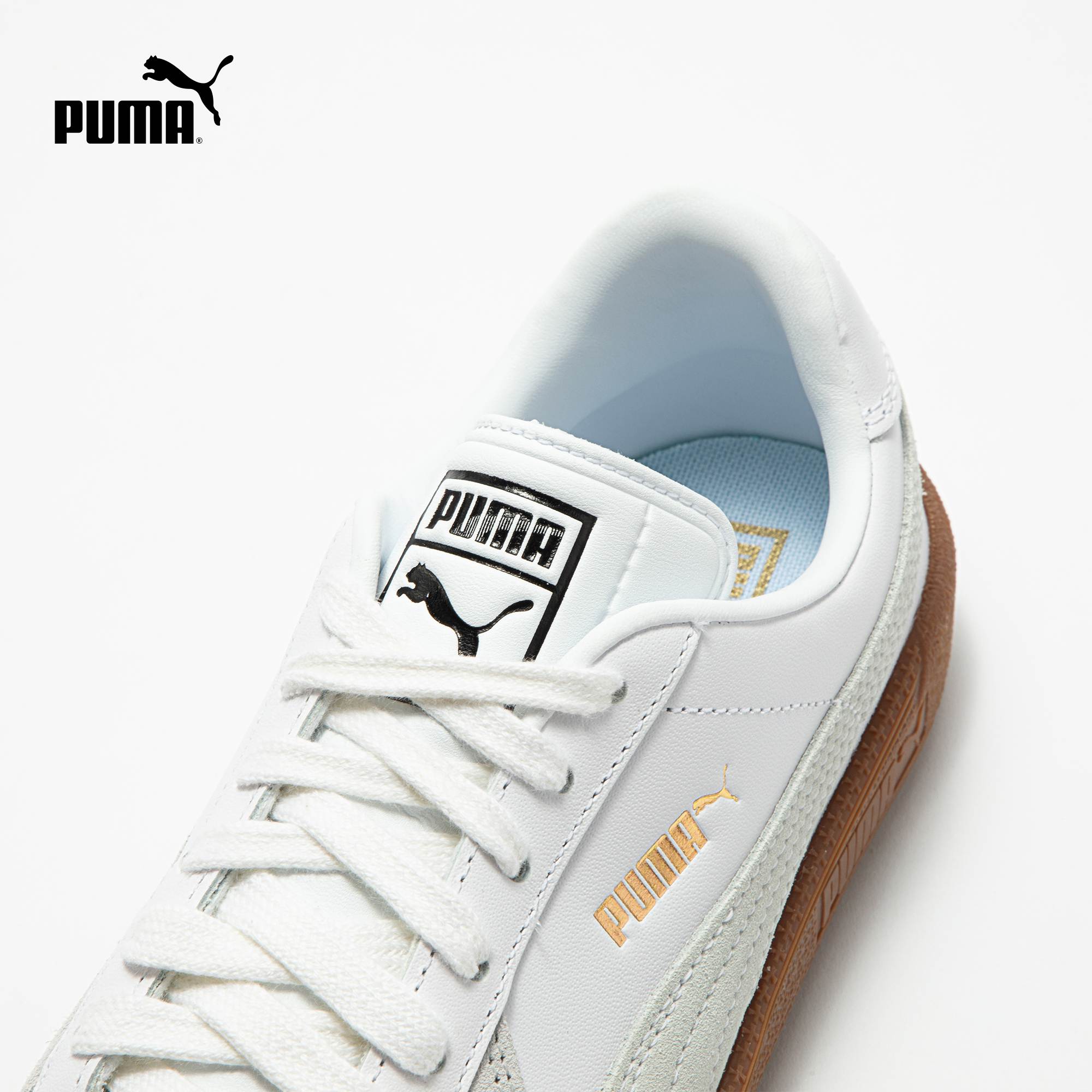 【德训鞋】经典复古T头鞋男女同款PUMA彪马网球风休闲板鞋386607 - 图0