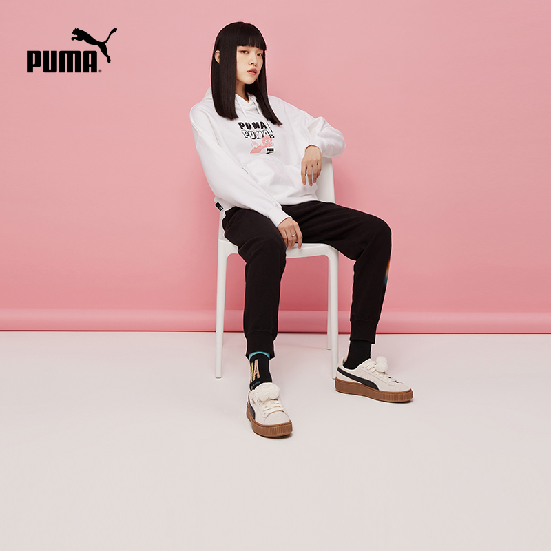 PUMA彪马官方女复古增高厚底休闲鞋松糕鞋 SUEDE PLATFORM 391902 - 图3