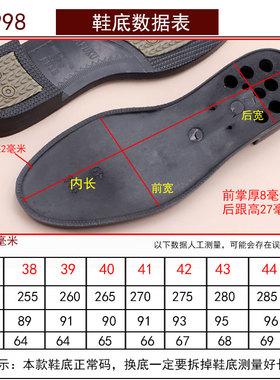 皮鞋原装防滑耐磨换底材料树泰