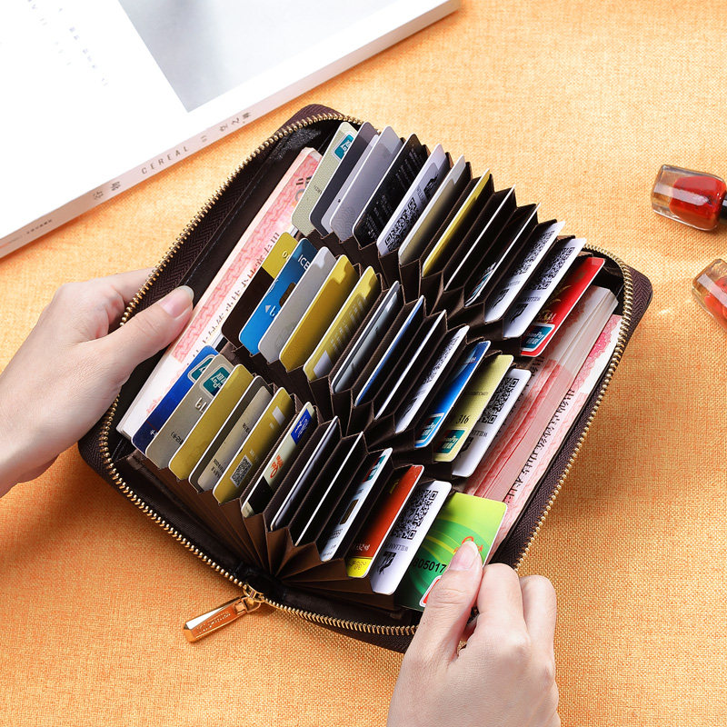 英皇保罗防消磁钱夹风琴卡包多卡位时尚简约大容量一体女士钱包,淘宝优惠券,粉丝福利购,淘宝优惠卷