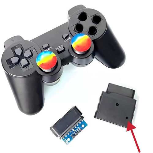 PS2手柄 2.4G无线智能小车遥控手柄 机器人 兼容 Arduino STM32 - 图1