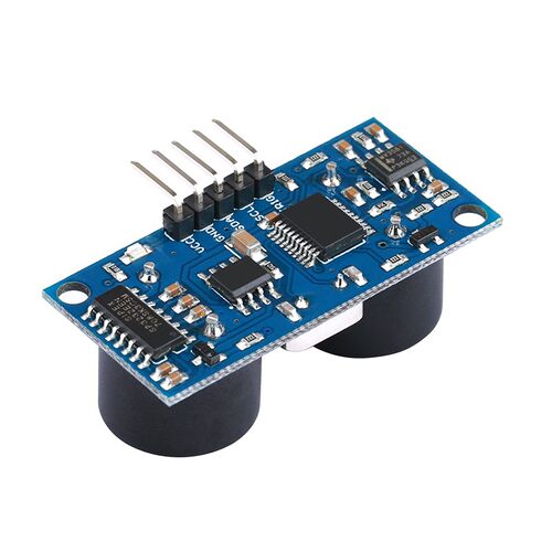 SR09超声波模块 精度1mm 带温度补偿测距 I2C 串口 兼容Arduino - 图1