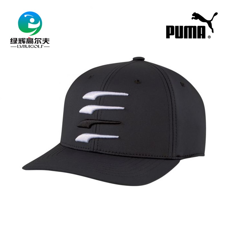 PUMA彪马高尔夫球帽秋季帽透气遮阳帽POUNCE男子刺绣棒球帽golf帽 - 图0