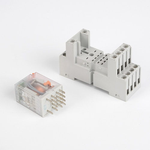 ABB小型中间继电器CR-M024DC2L交流14/8脚24V直流电磁底座CR-M2SS - 图1