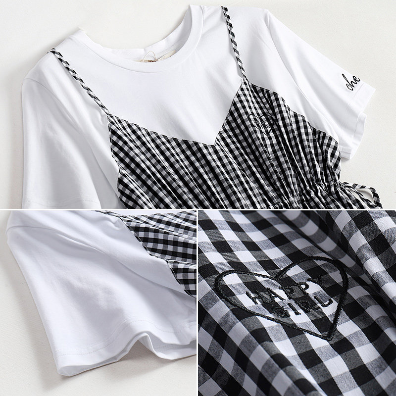 快乐屋2020孕妇假两件连衣裙 快乐屋连衣裙