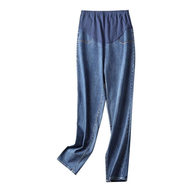 快乐屋孕妇老爹秋装2020新款牛仔裤 快乐屋孕妇直筒裤