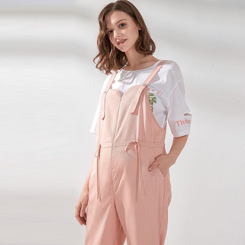 快乐屋孕妇背带裤七分裤时尚薄款2026孕妇装春夏款孕妇裤子小个子,淘宝优惠券,粉丝福利购,淘宝优惠卷