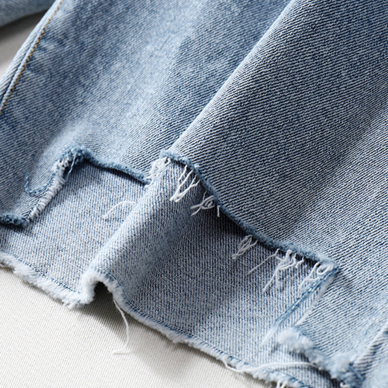 快乐屋孕妇破洞五分牛仔骑行裤短裤 快乐屋孕妇阔腿裤