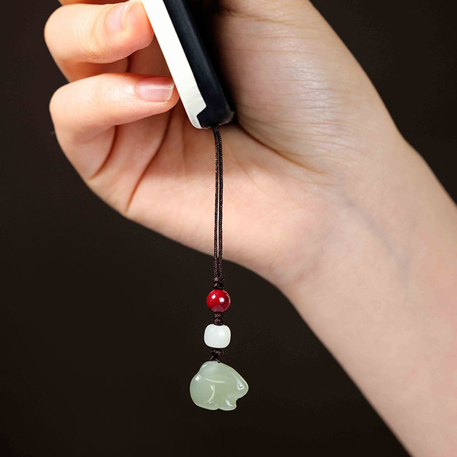 Miao Yun Hetian Jade Zodiac Rabbit Pendant Zodiac Dog Liuhe