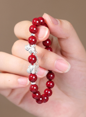 妙韵999纯银生肖马手链女款